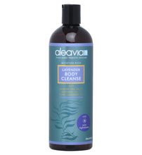 Bottle of Aleavia Lavender Body Cleanse prebiotic lavender body wash