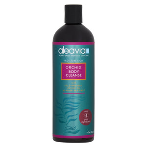 Bottle of Aleavia Orchid Body Cleanse orchid body wash