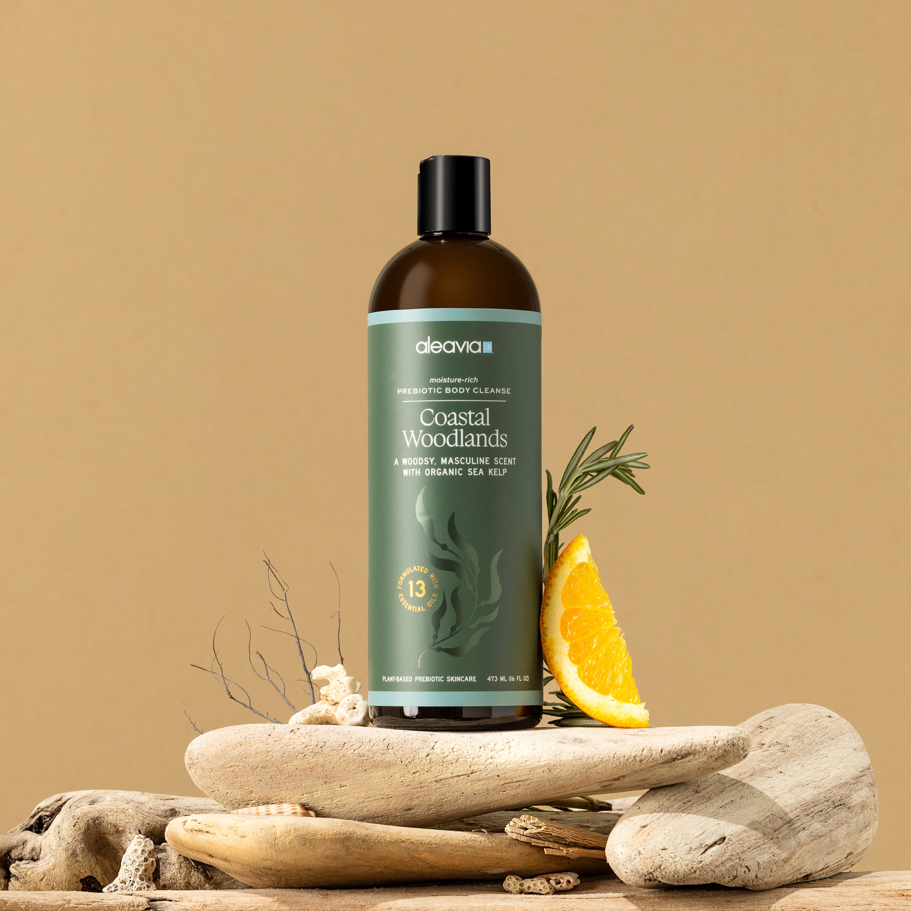 Coastal Woodlands Mens Body Cleanse | Prebiotic Body Wash – Aleavia