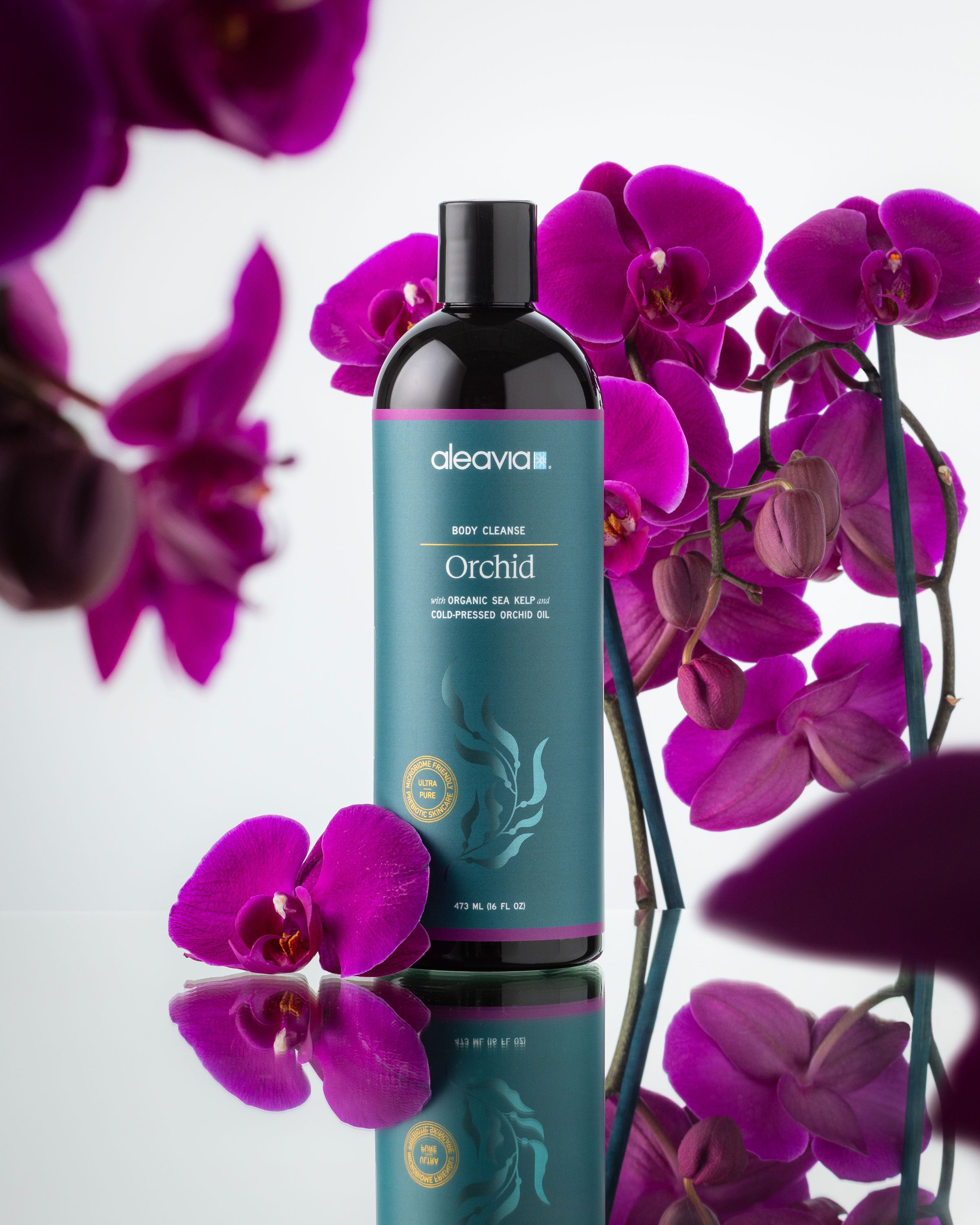 Aleavia Orchid Body Cleanse | Prebiotic Orchid Body Wash