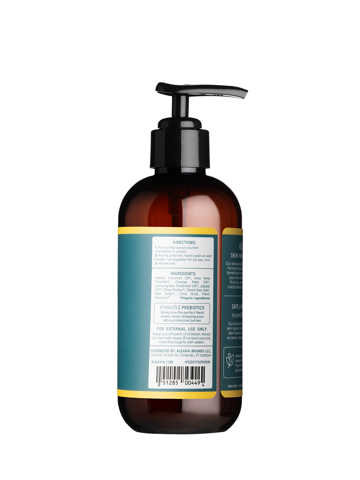 Aleavia Citrus & Sea Kelp Microbiome Friendly Hand Wash | Microbiome Friendly Cleanser