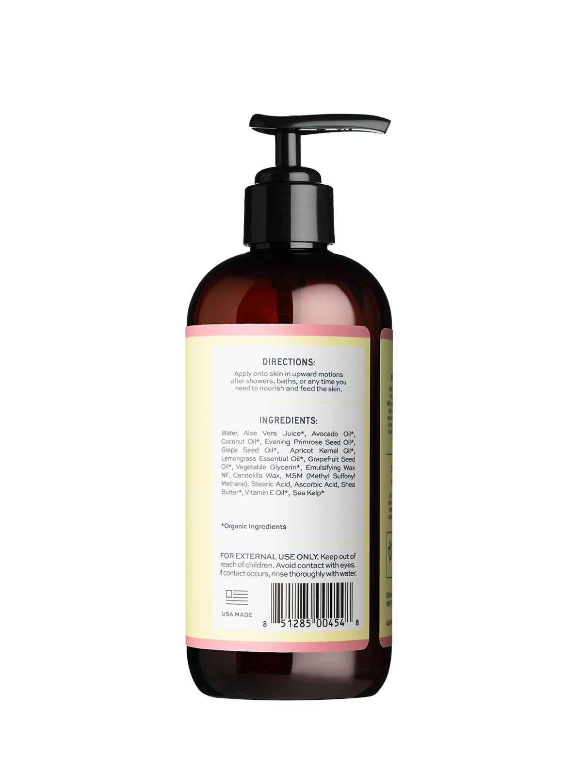 Aleavia Grapefruit Lemongrass Prebiotic Body Lotion | Lemongrass Lotion