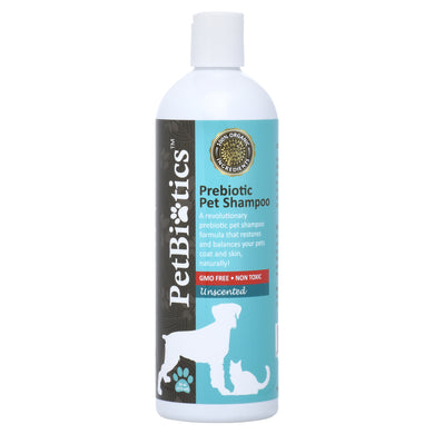 Petbiotics Unscented Prebiotic Pet Shampoo | Natural Dog Shampoo